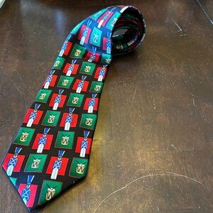 Holidays 100% Silk Tie Musical Nutcrackers & Drums